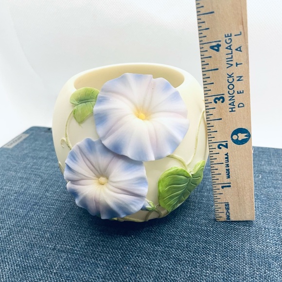 Ibis & Orchid Design Morning Glory Votive Tea Light, Candle Holder 4"H Retired - Picture 5 of 7
